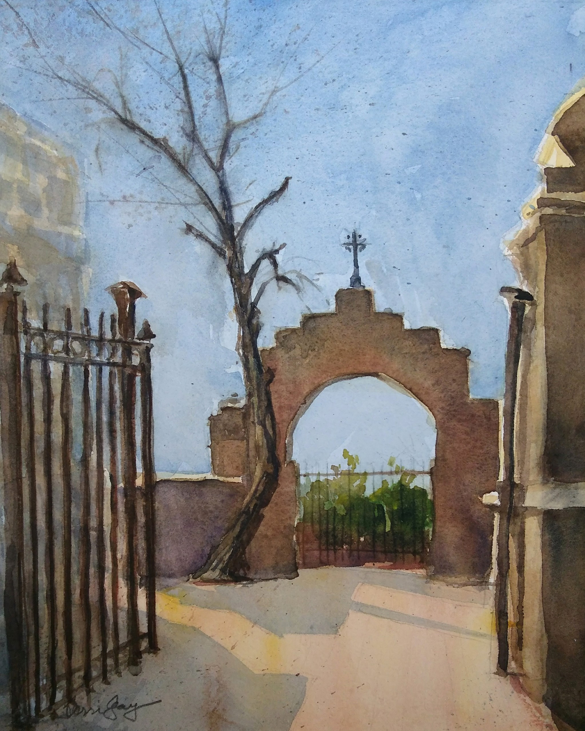 Gate at San Xavier, by Terri Gay